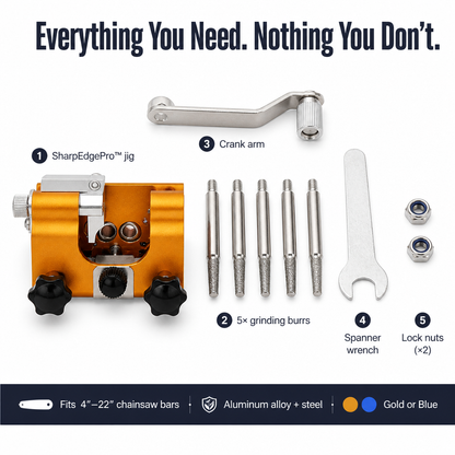 SharpEdgePro™ — Restore Any Blunt Chainsaw to Razor-Sharp Instantly