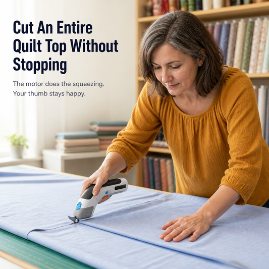 LuminaShear™ — Slice Through Fabric, Leather & Cardboard Without Hand Strain