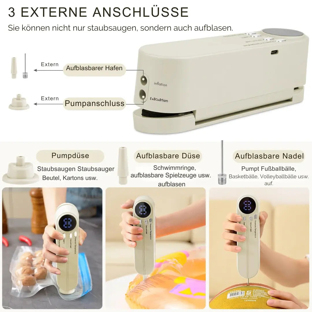 3-in-1 Mini Wireless Vacuum Sealer – Preserve Food Freshness & Beyond