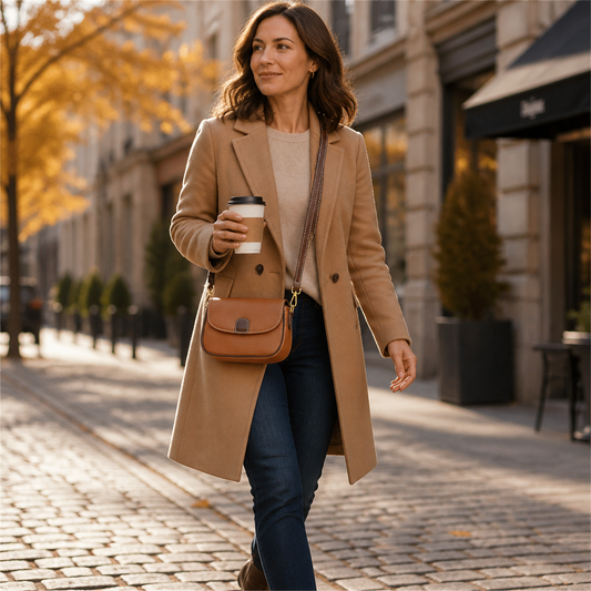 SolaraVera™ – Timeless Pebbled Leather Crossbody with Magnetic Snap