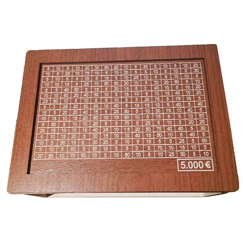 Perlo — Wooden Savings Box with Secure Lid and Progress Tracker