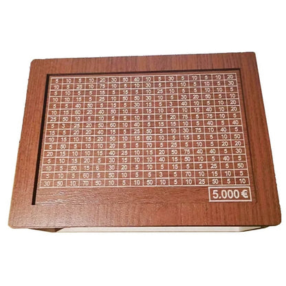 Perlo — Wooden Savings Box with Secure Lid and Progress Tracker