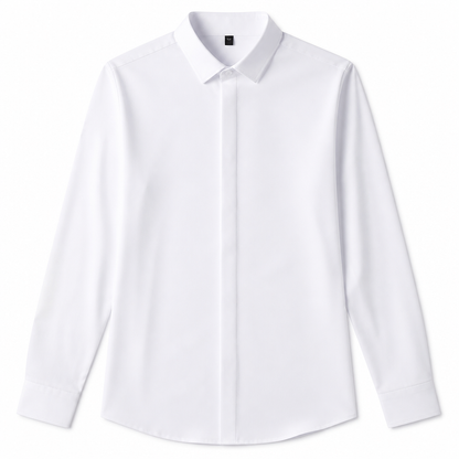 Vantori™ – Wrinkle-Free Slim-Fit Dress Shirt with 4-Way Stretch