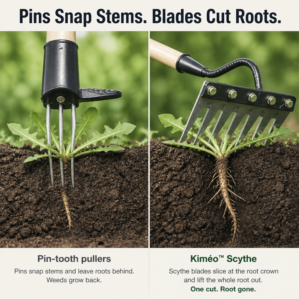 Kiméo™ — Pull Out Persistent Weeds Roots-and-All in a Single Tug | Free Gloves & 60-Day Trial