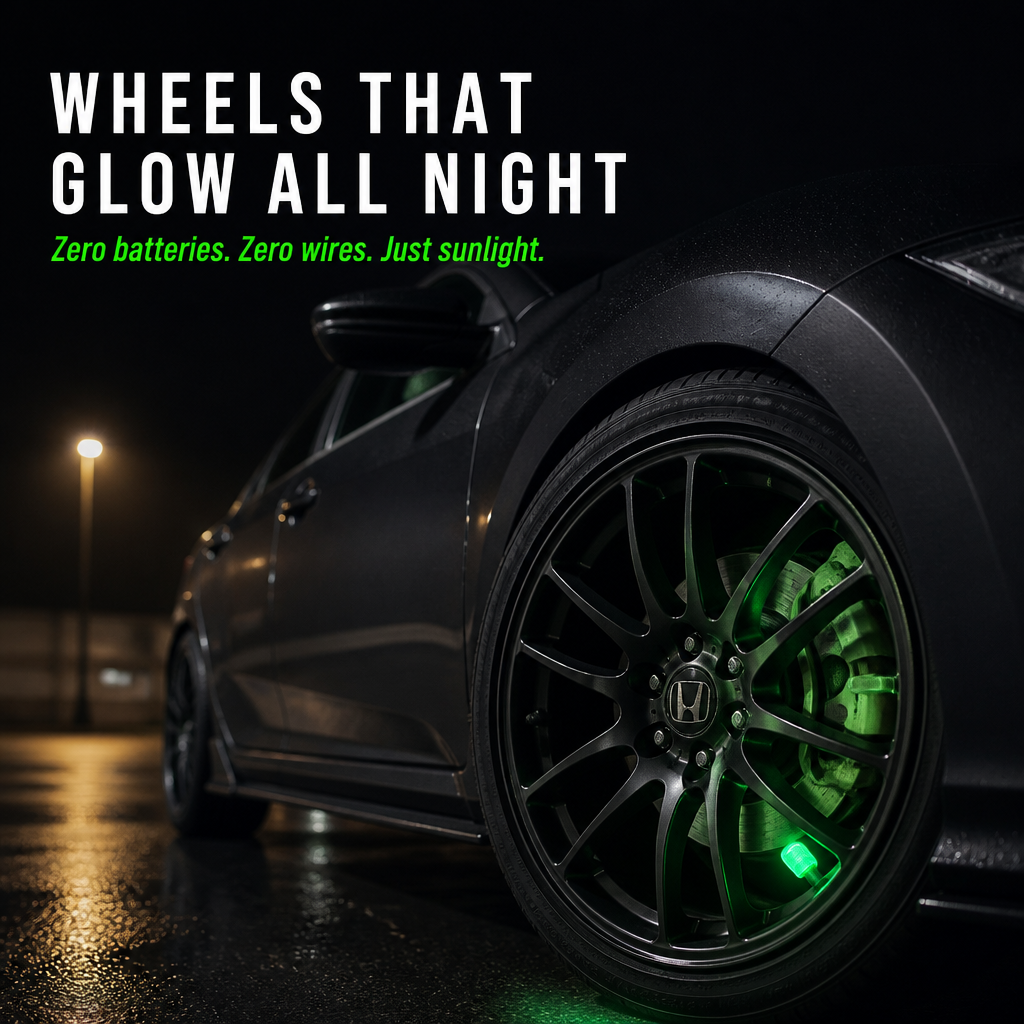 RadiumLite™ — Power Up with Daylight, Shine Bright All Night on Every Wheel