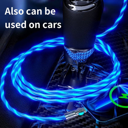 GlowLink - Fast Charging Cable with 540° Rotation and Illuminated Lights