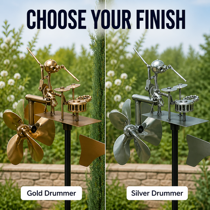 IronPulse™ Kinetic Drummer Spinner — Ignite Your Garden with Mesmerizing Wind-Driven Beats