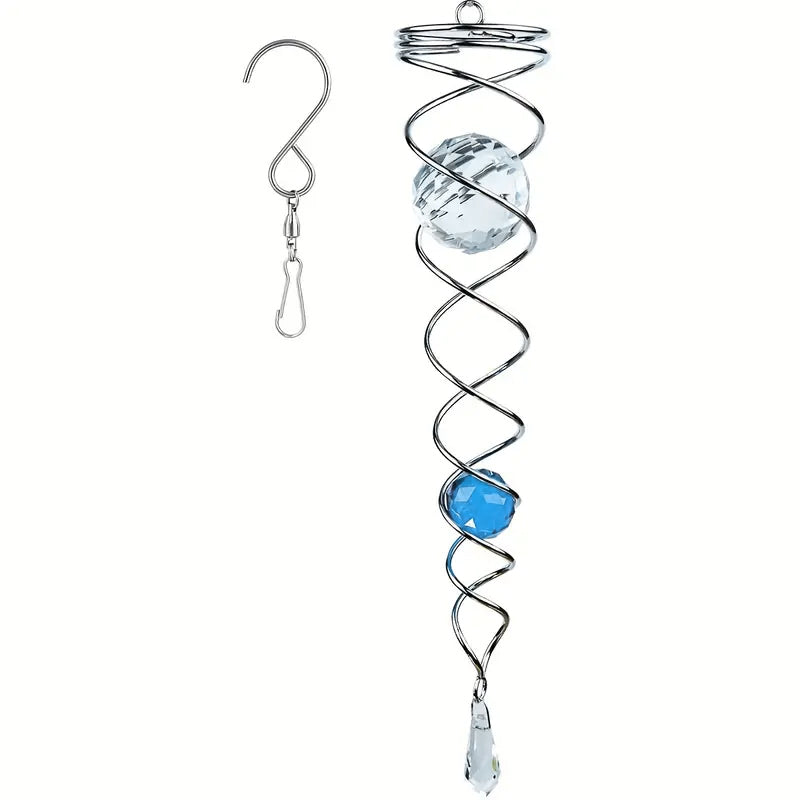 1+1 FREE | CrystalTwister™ - Metal Spiral Crystal Wind Chime [Final Day Discount]