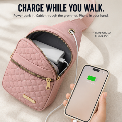 VertaCarry™ — Skip the Tote and Hold Your Day in Three Zip Pockets