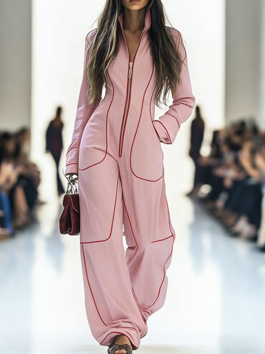 AriaFlex™ Wide-Leg Denim Jumpsuit — Unleash Effortless Confidence and Move with Grace All Day