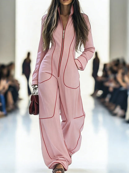 AriaFlex™ Wide-Leg Denim Jumpsuit — Unleash Effortless Confidence and Move with Grace All Day
