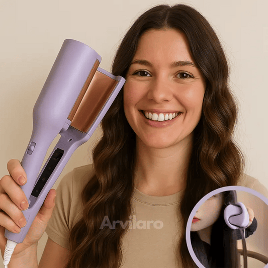 WaveAura™ Styler — Effortless, Frizz-Free Waves That Shine with Healthy Glow