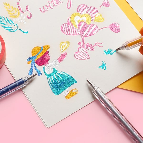 RadianceFlow™ Glitter Gel Pens — Ignite Your Creativity with Smooth, Smudge-Proof Sparkle That Lasts