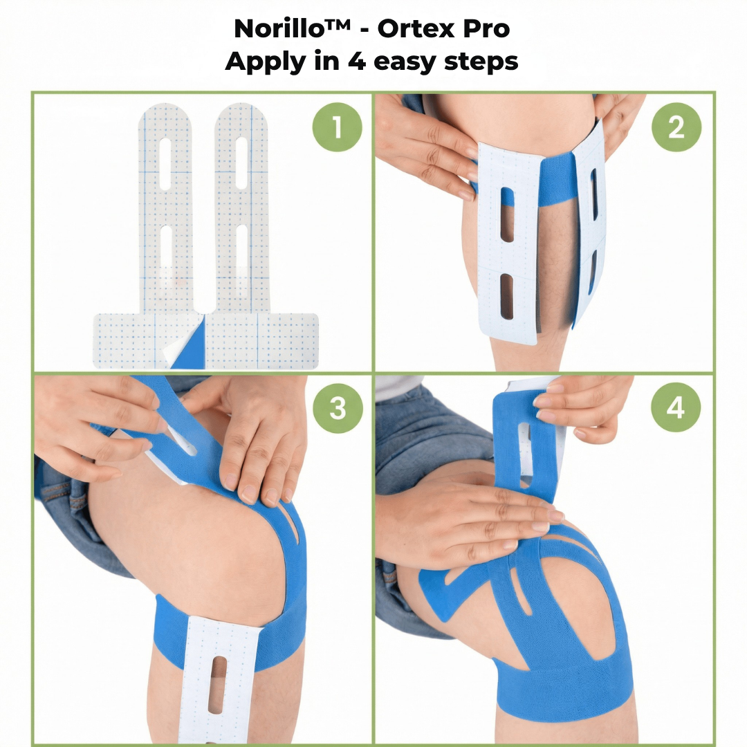 StrideGuard™ — Instant, pain-free knee support that moves with you