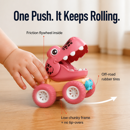 ThunderRex™ — Race, Roar, and Push with Rugged No-Battery Dino Trucks