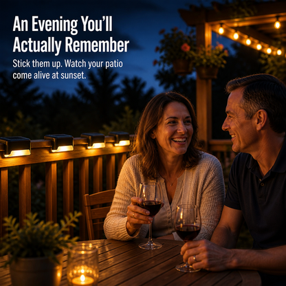 SolarGarden™ — Illuminate Your Deck Overnight Without Wires or Tools