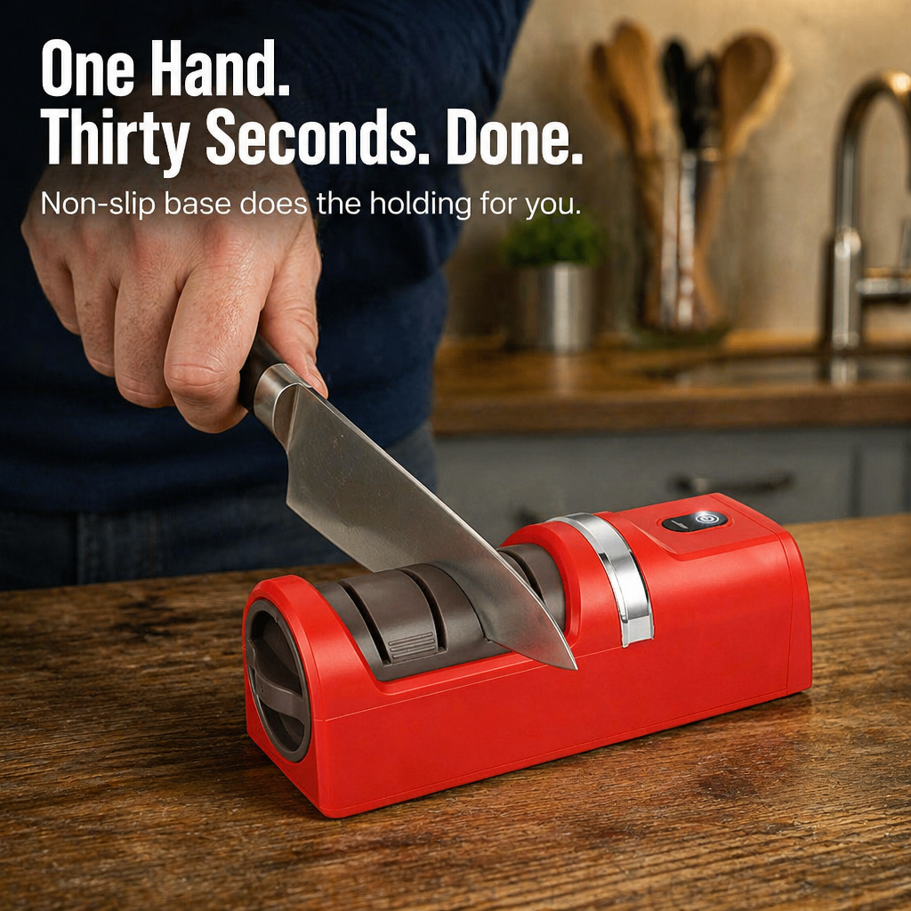 BladeCraft™ — Restore Dull Knives to Slicing Sharpness in 30 Seconds