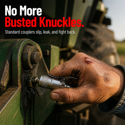 IronGrip™ — Hands-Free Lock on the Zerk and Pump Grease