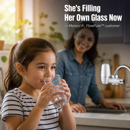 FlowPure™ — Remove Chlorine & Metallic Flavor from Your Tap in Less than a Minute
