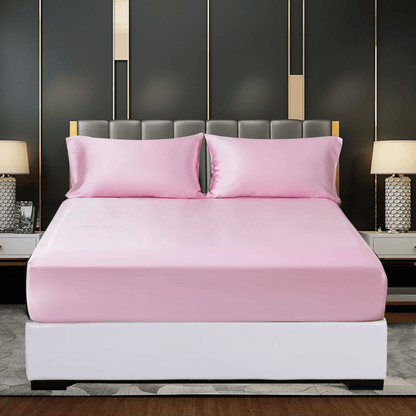 Liora — Breathable Ice Silk Bedding Set with Wrinkle-Resistant Fit