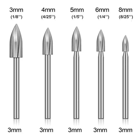 DrillCraft | 5-piece wood carving drill bit sets