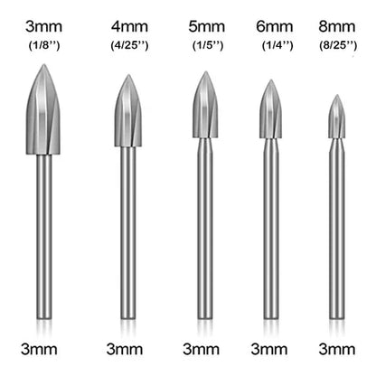 DrillCraft | 5-piece wood carving drill bit sets