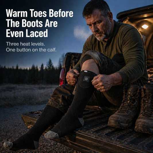 SolaceHeat™ Socks — Switch Between 3 Warmth Settings And Leave Cold Toes Behind