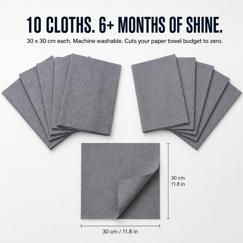 LumaClean™ — Clean Glass, Mirrors & Car Windows Streak-Free with Only Water
