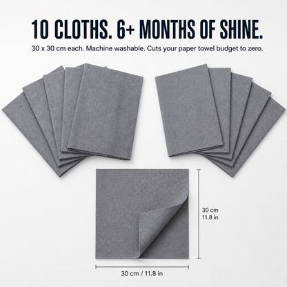 LumaClean™ — Clean Glass, Mirrors & Car Windows Streak-Free with Only Water