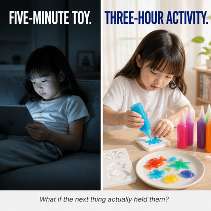 TactilGlow™ — See Colored Gel Transform Into Soft 3D Water Pets