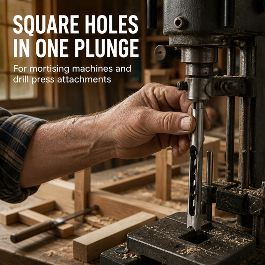 TrueEdge™ — Drill Perfectly Square Mortises in One Easy Cut, Every Time