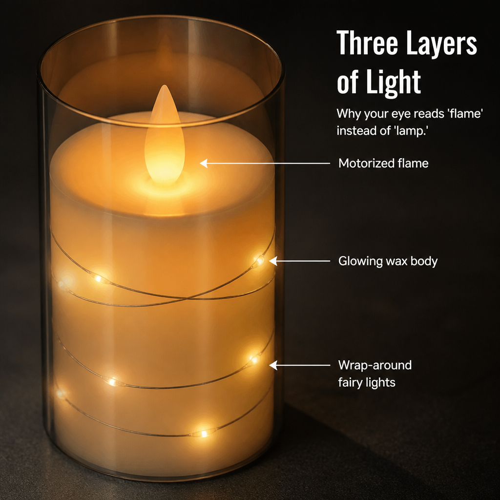 LumenaFlicker™ — Shine Like Genuine Candles Minus the Flame, Mess, or Concern