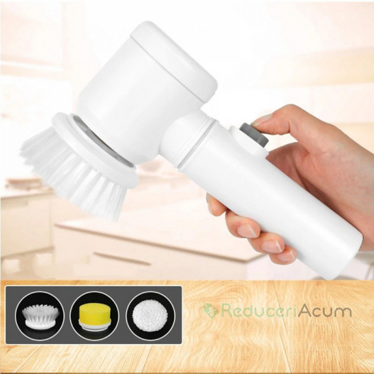 5in1 Electric Magic Cleaning Brush for Dishes, Bathroom, and Kitchen