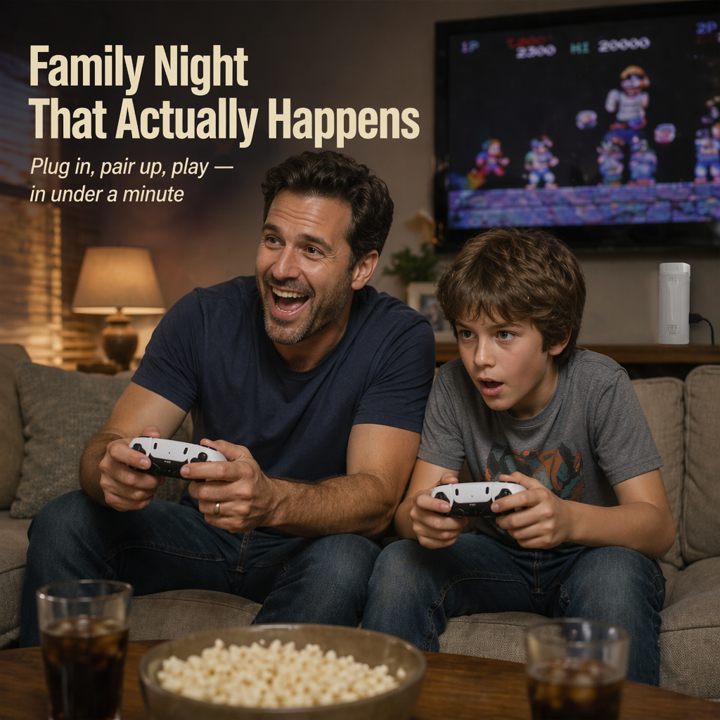 NovaArcade™ — Plug In, Team Up, and Fight Through Thousands of Retro Classics