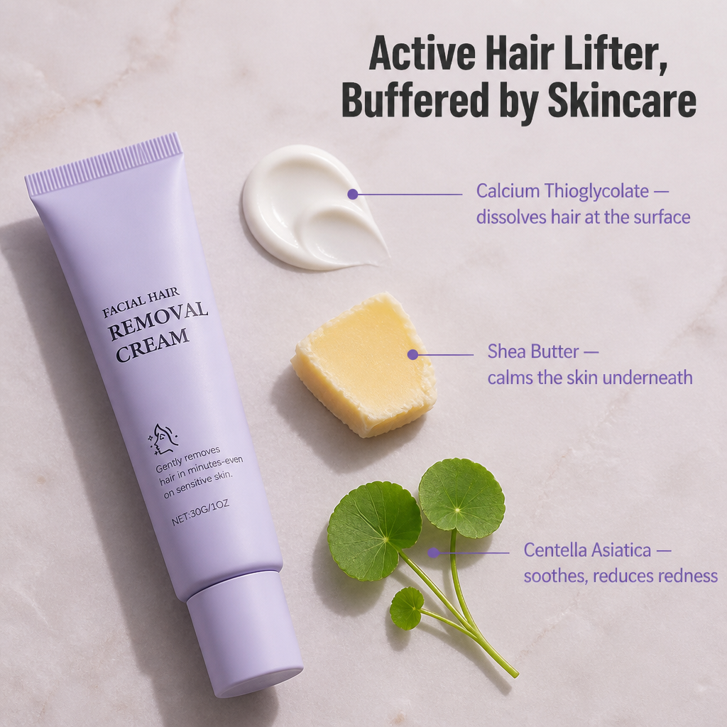 VelvetSheer™ — Remove Peach Fuzz Fast Without Irritation or Chemical Odor