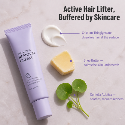 VelvetSheer™ — Remove Peach Fuzz Fast Without Irritation or Chemical Odor