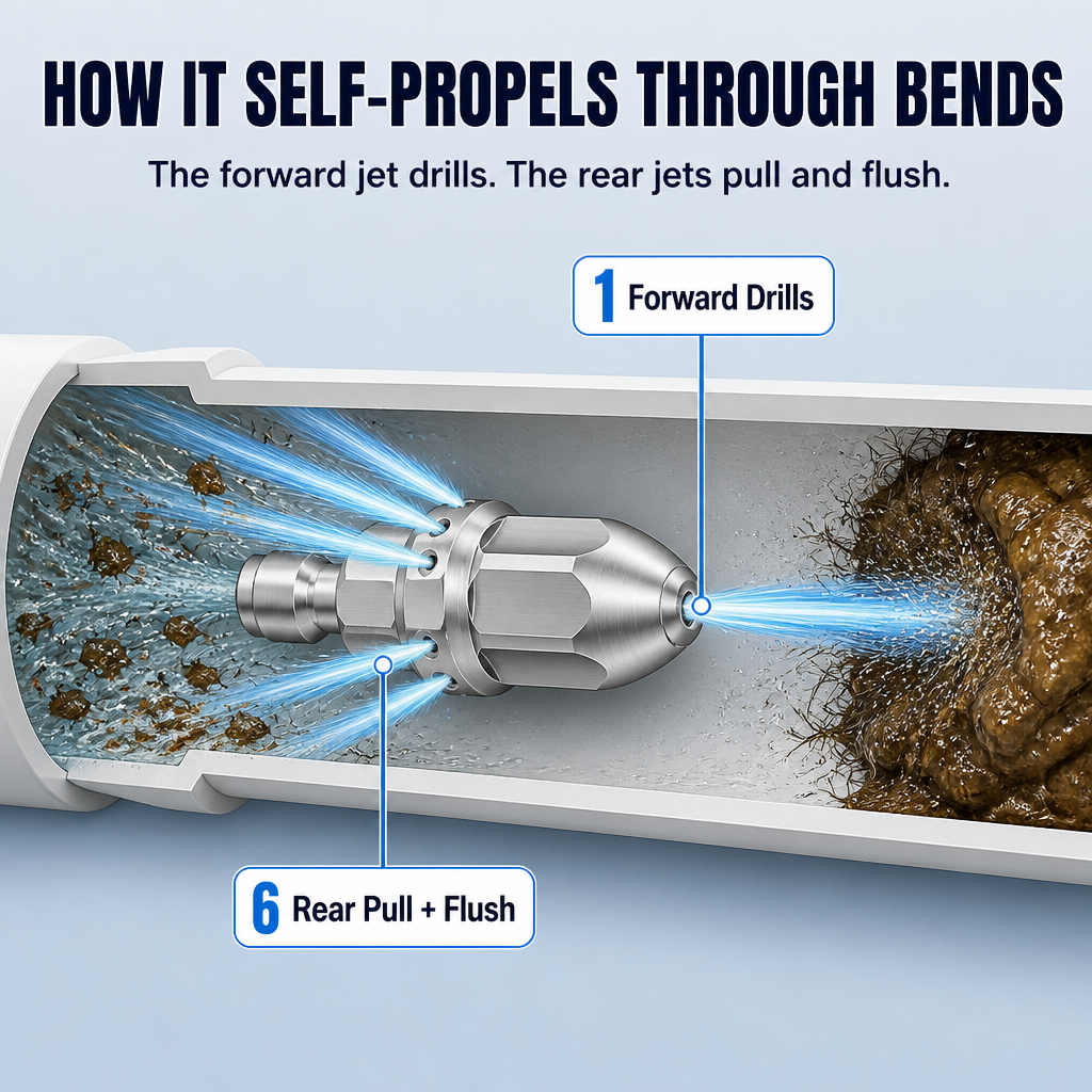 ConnectPro™ — Dissolve Tough Drain Blockages in Minutes Using Your Pressure Washer