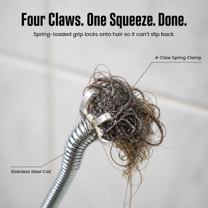 ClingClaw™ — Extract Hairball Drano Even Plumbers Can't Access