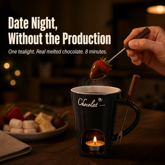 MeloMist™ — Ignite a Tealight, Melt Chocolate, Ditch the Fondue Pot