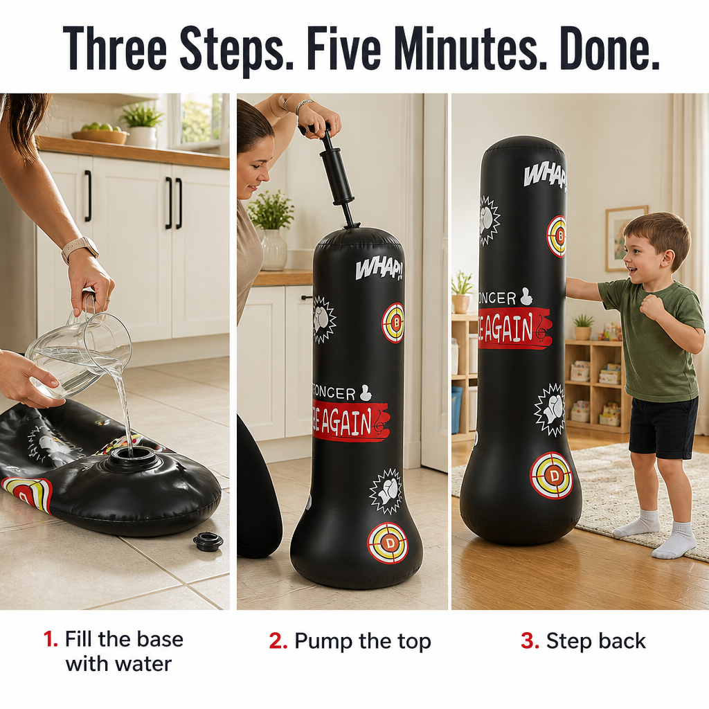 VivaKick™ — Turn Fierce Indoor Energy Into Punches That Snap Back