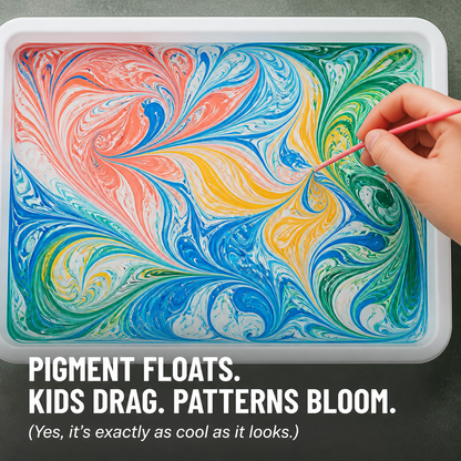 SplashForm™ — Transform Tap Water into Marble Art Kids Lift, Dry, and Frame