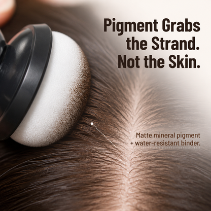 CrownVeil™ — Cover Large Areas in Two Taps with Sweat-Resistant Tap-On Powder