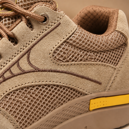 FortressStride™ – Ventilated Steel-Toe Work Shoes with Kevlar Puncture-Resistant Midsole