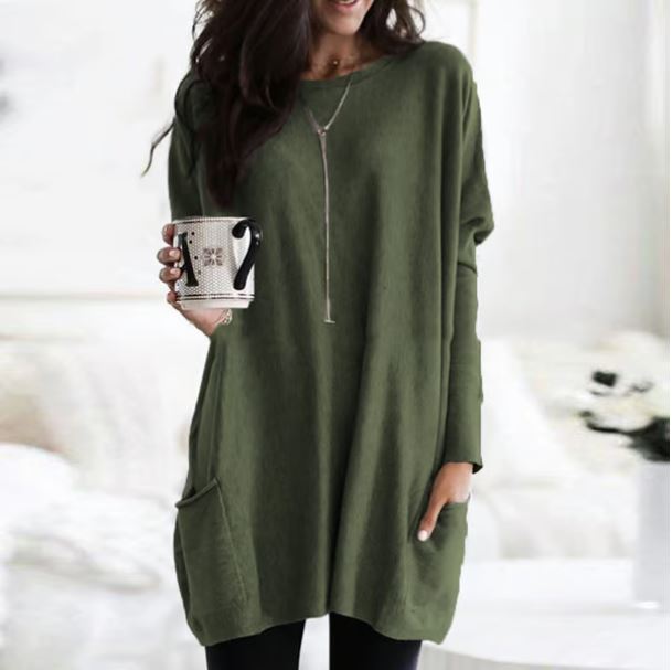 SolenaMist™ PocketBlouse — Effortless Elegance Meets All-Day Cloud-Soft Freedom