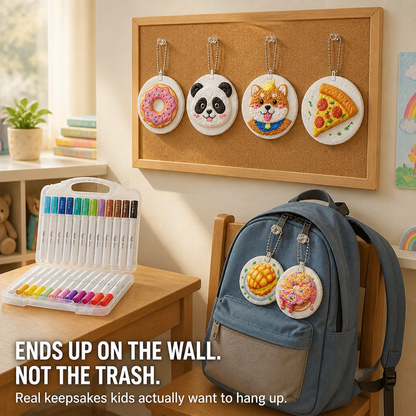BubblePlay™ — Transform Markers and Water Into 3D Puffy Keepsakes Kids Display Themselves