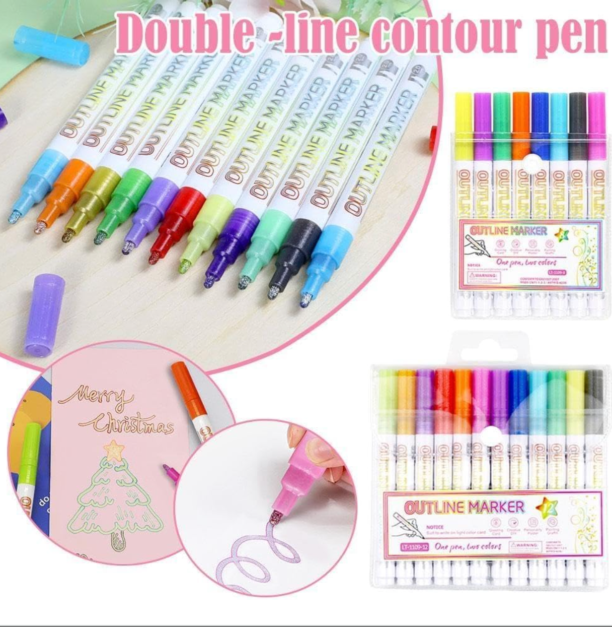 ColorVibe™ Dual-Glow Pen — Ignite Your Creativity with Dazzling Double-Color Brilliance