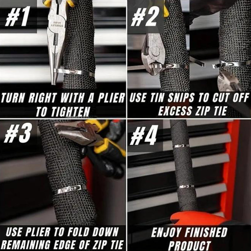IronGrip™ Stainless Steel Cable Ties — Lock Down Your Load with Unbreakable Confidence