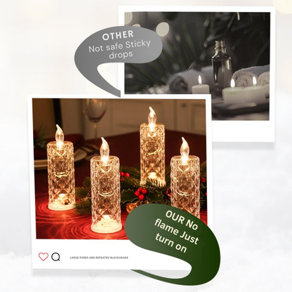 Lumiara™ LED Crystal Pillars — Transform Any Room with Safe, Stunning Candlelight Magic