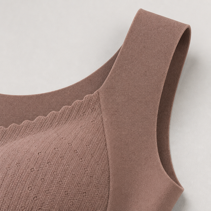 VeloFlex™ – Seamless Thermal Shaping Camisole with Integrated Lace Bra