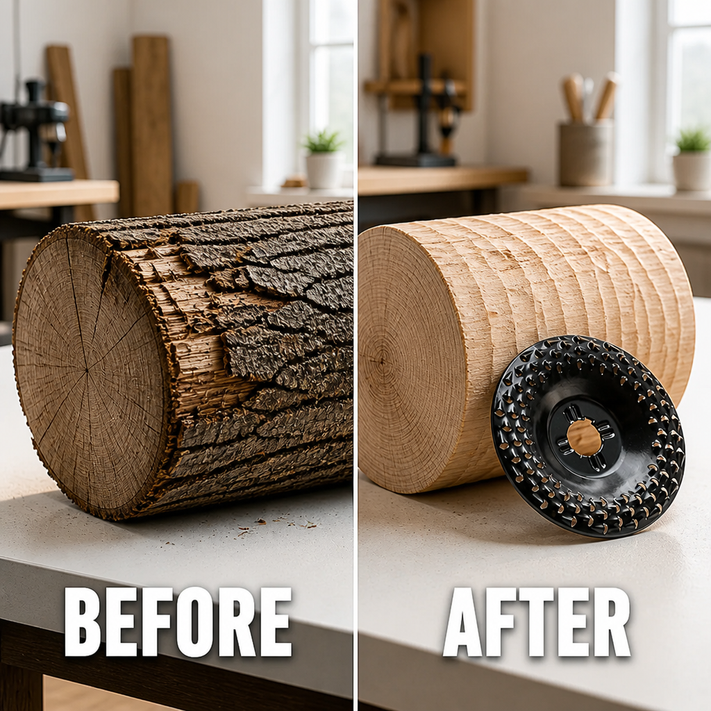 VeloCraft™ — Cut, Sculpt & Shape Wood at Double Speed on Any 5″ Grinder